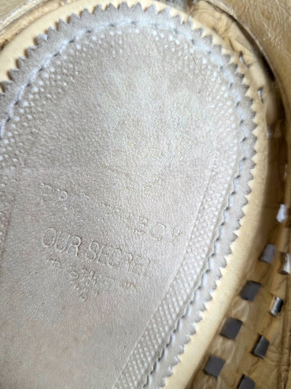 Prophecy Our Secret Black White Perforated Slip On Mules Genuine Leather Size 40 - Picture 3 of 11